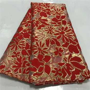 

French Nigerian Organza sequins net lace African tulle mesh lace fabric high quality for party wedding dress WD030701