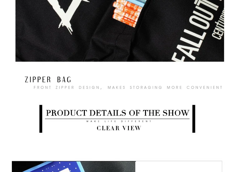 Anime Fall Out Boy Backpack Middle High School Students Bookbag Schoolbag (17)