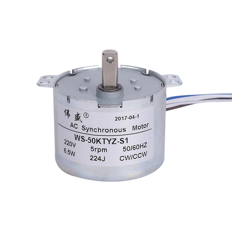 50 permanent Z постоянный магнит синхронный двигатель 220V AC мотор 6W положительный и отрицательный управляемый редуктор низкая скорость микро mot