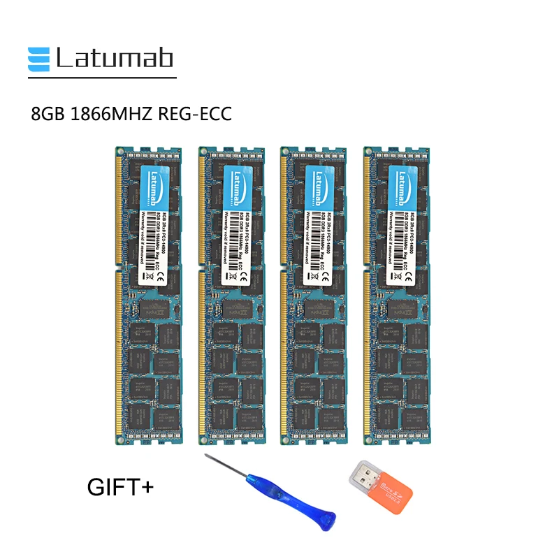 

Latumab 8GB 16GB DDR3 1866mhz PC3 14900 REG ECC Server Memory Ram PC Memory RAM Memory Module 1pcs/2pcs/4pcs High Quality