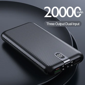 

20000mAh Power Bank Fast Phone Charger Quick Charge 4.0 QC3.0 FSP SCP Portable External Battery for Huawei P40 PD Powerbank