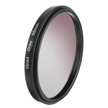 

BakeeyGrad Gradient Gray Lens Filter 49/52/55/58/62/67/72/77mm for Canon for Nikon DSLR Camera Lenses Camera Photo Accessories