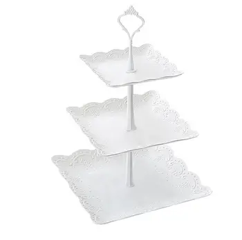 

3 Tier Cake Stand Dessert Cup Bracket Wedding Plates Party Tableware Tool