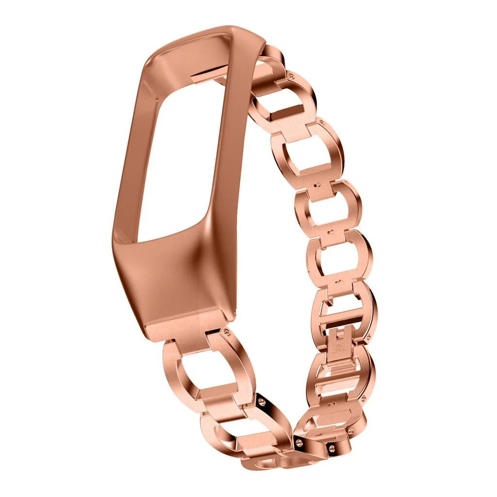 Смарт-часы с цепочкой, браслет для samsung Galaxy Fit e с металлическим циферблатом, корпус из нержавеющей стали, часы с металлическим ремешком, аксессуары