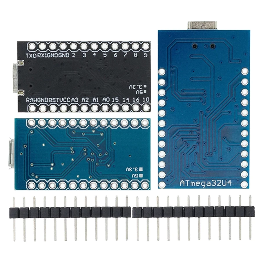 Pro Micro ATMEGA32U4 5V/16 МГц модуль с Загрузчиком для Arduino Мини USB/Micro USB 2 Row штыревые