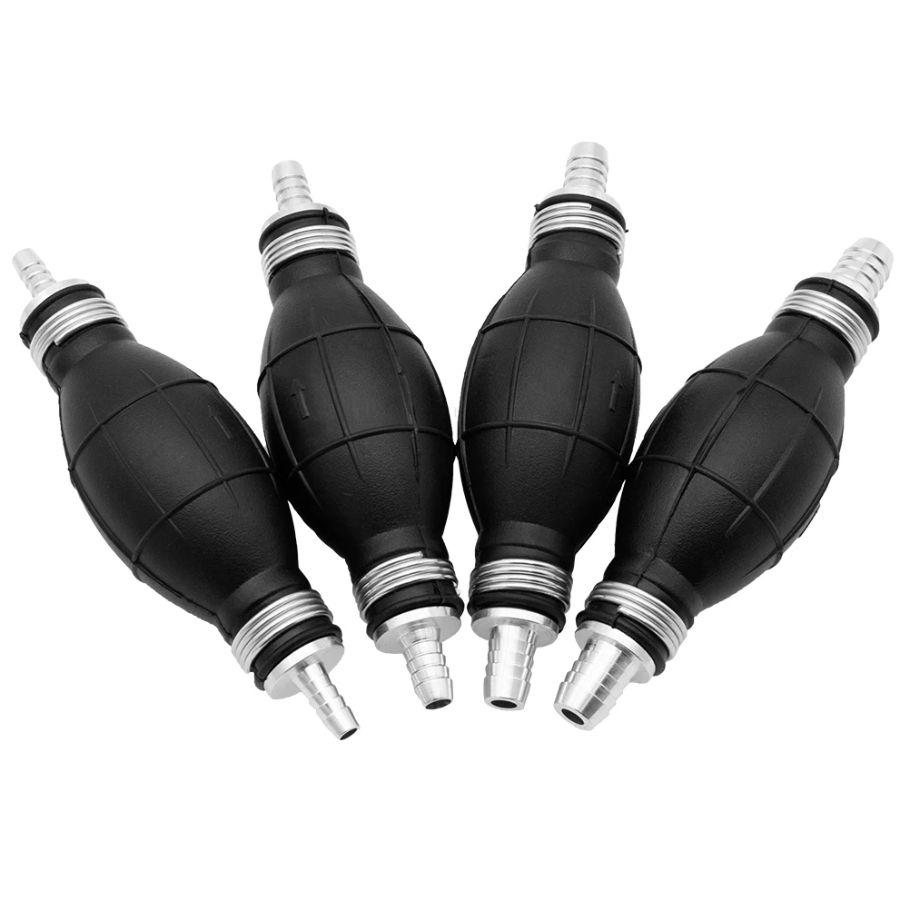 Car Universal Fuel Pump Rubber Manual Transfer Liquid Gasoline Petrol Diesel Hand Primer Bulb Tube Aluminum 6/8/10/12mm