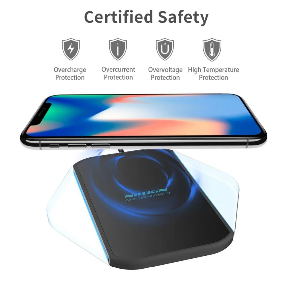 MagicCube qi Беспроводное зарядное устройство Pad для IPhone X 8/8 Plus Беспроводное зарядное устройство для samsung S9/S8/S8 Plus/Note 8