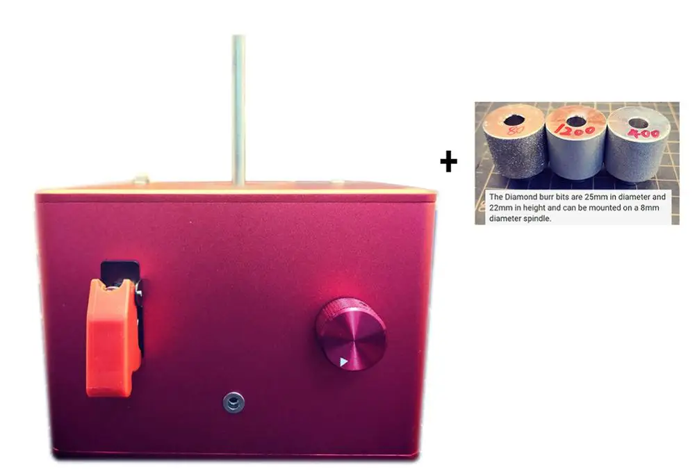 Последняя версия электрический шлифовальный станок для кожи - Цвет: RED Combination of D