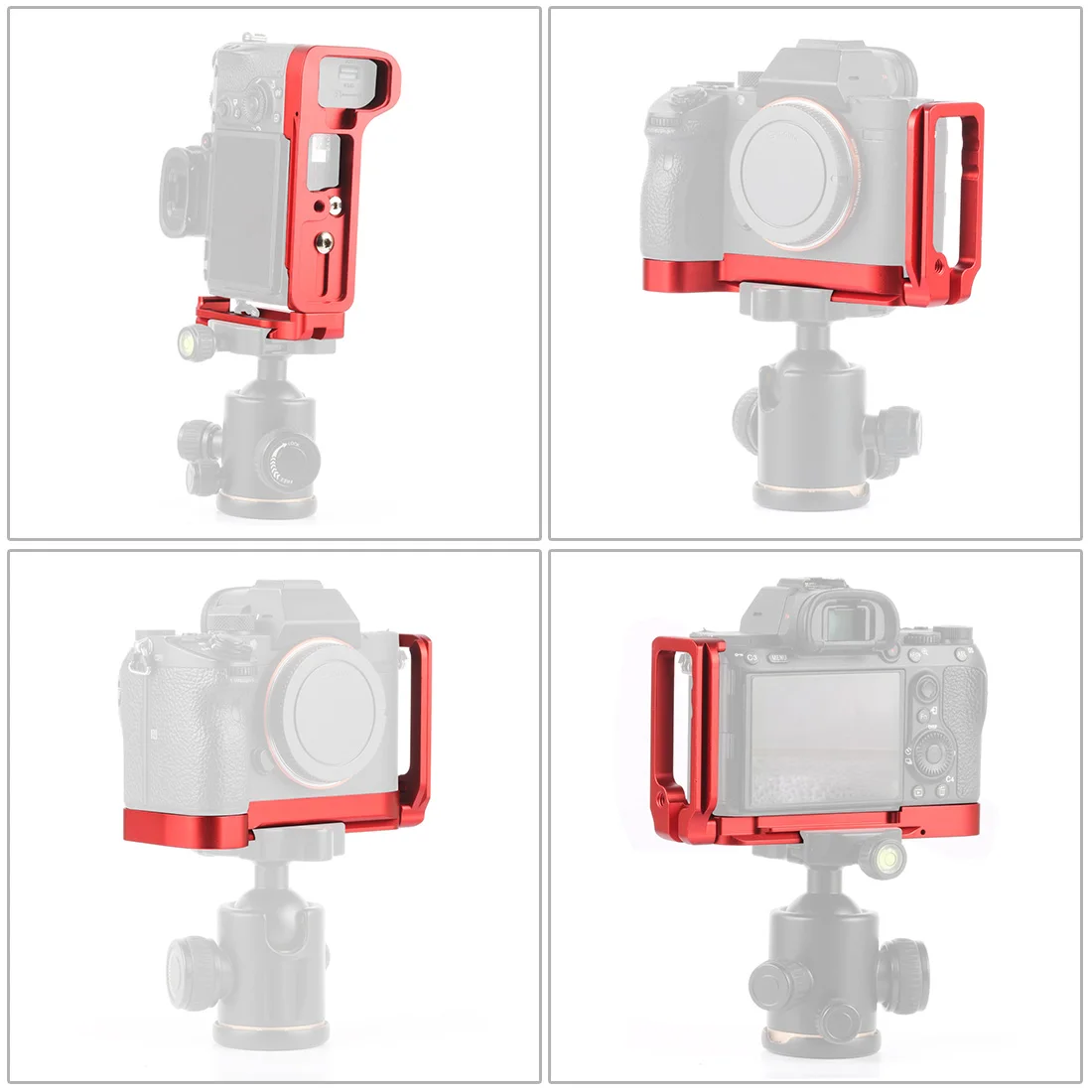 Алюминиевый A9 A7R3 Pro вертикальный QR L Тип пластины кронштейн штатив БЫСТРОРАЗЪЕМНАЯ Ручка Набор для sony A9/A7R3/A7M3