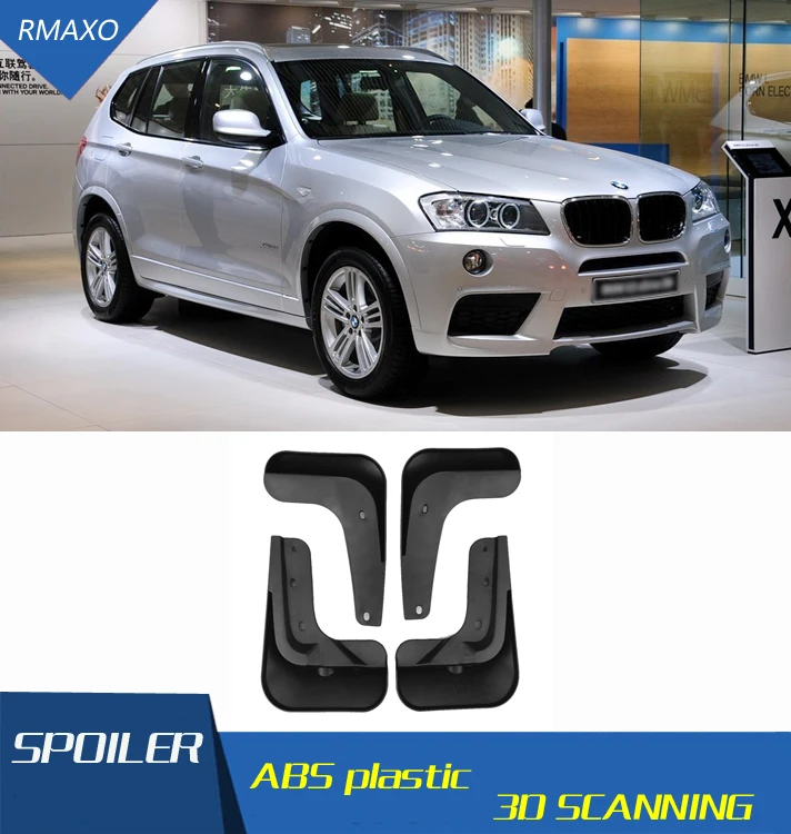 For BMW X3 2010 2013 Mudflaps Splash Guards Front With color and rear Mud Flap Mudguards Fender