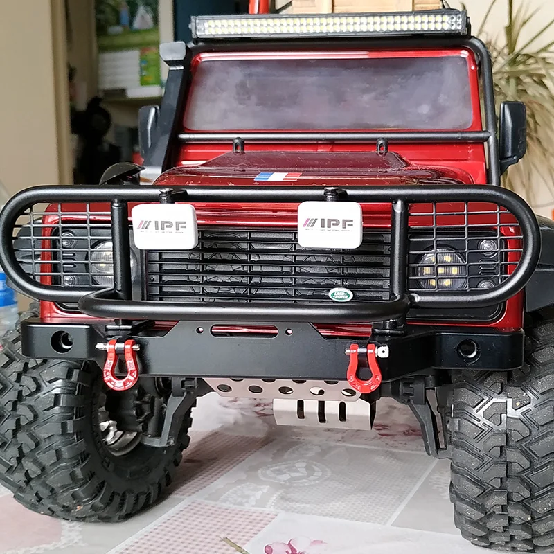 Для TRX4 металлический передний Кубок с верблюдом бампер с светильник для 1/10 RC Гусеничный автомобиль Traxxas TRX4 TRX-4 защитник