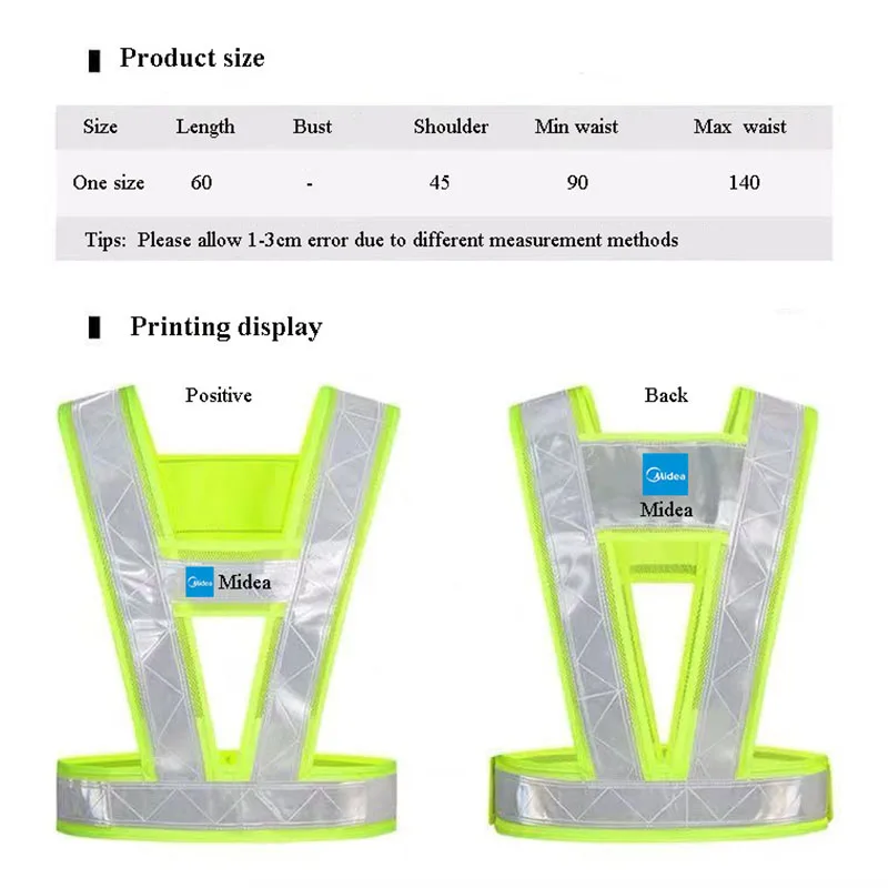 High Visibility Industrial Safety Vest Reflective Hi Vis Vest With Reflective Stripes Riding And Running At Night Is Safer