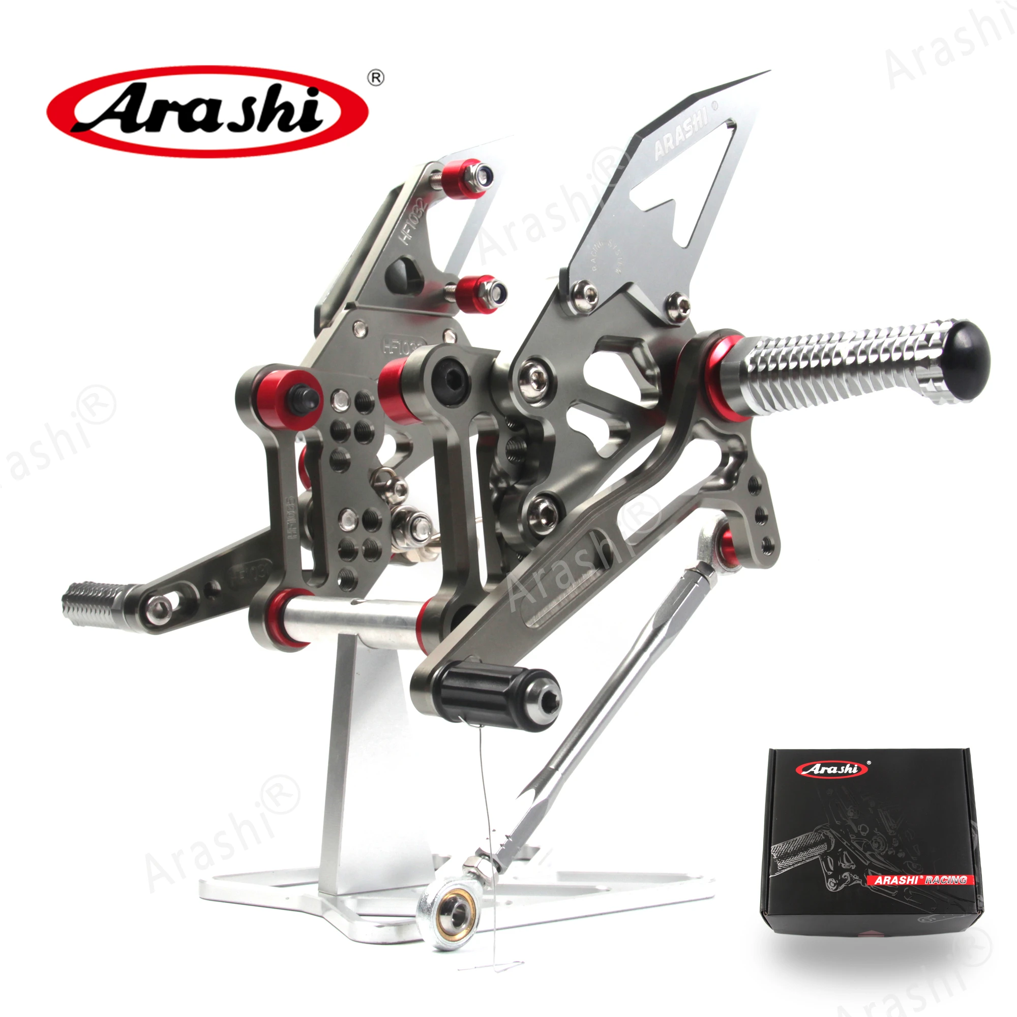 Араши 1 компл двигатель Rider Rearset для KTM 1290 SUPER DUKE R 1290- ЧПУ Регулируемая подножка подножки