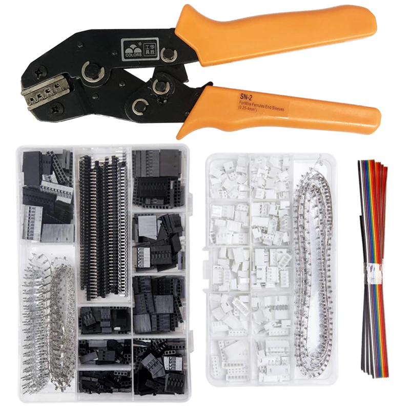 

Ferrule Connector Crimping Tool Pliers Set XH2.54 SM Plug Spring Clamp For JST ZH1.5 2.0PH 2.5XH EH SM Boxed Kit