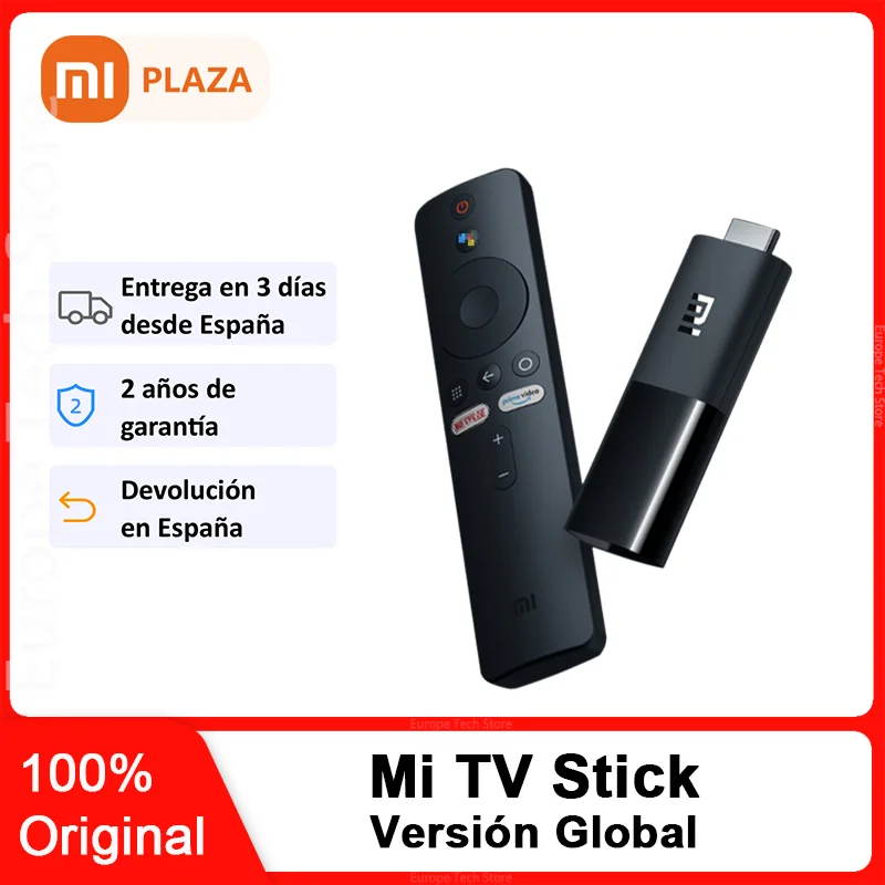 Xiaomi TV Stick Dolby DTS HD декодирование Android 9 0 четырехъядерный 1 ГБ ОЗУ 8 Гб ПЗУ Google Assistant