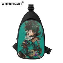 

WHEREISART Anime My Hero Academia Boys Girls Chest Bag Stylish Shoulder Bag Cartoon Cool Role Lzuku Sling Bag For Teenagers