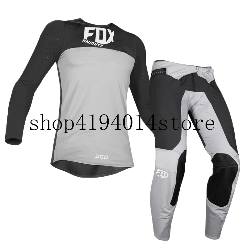 2 Naughty Fox Flexair Motocross gear темно-синий BMX MTB Горный спуск грязи велосипед костюм для мотокросса внедорожные мотоциклетные комбо - Цвет: 2
