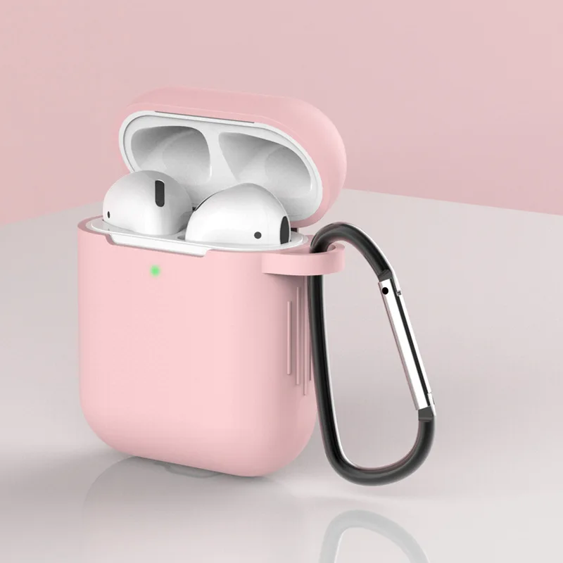 Силиконовый наушник чехол для AirPods 1 2 мягкий Универсальный защитный чехол для Air Pods чехол аксессуары ремешок держатель - Цвет: color 4