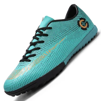 

2019 New TF Football Soccer Shoes Men Breathable Outdoor Training Boots Students Boy Playing Match Ball Shoe Zapatos De Futbol