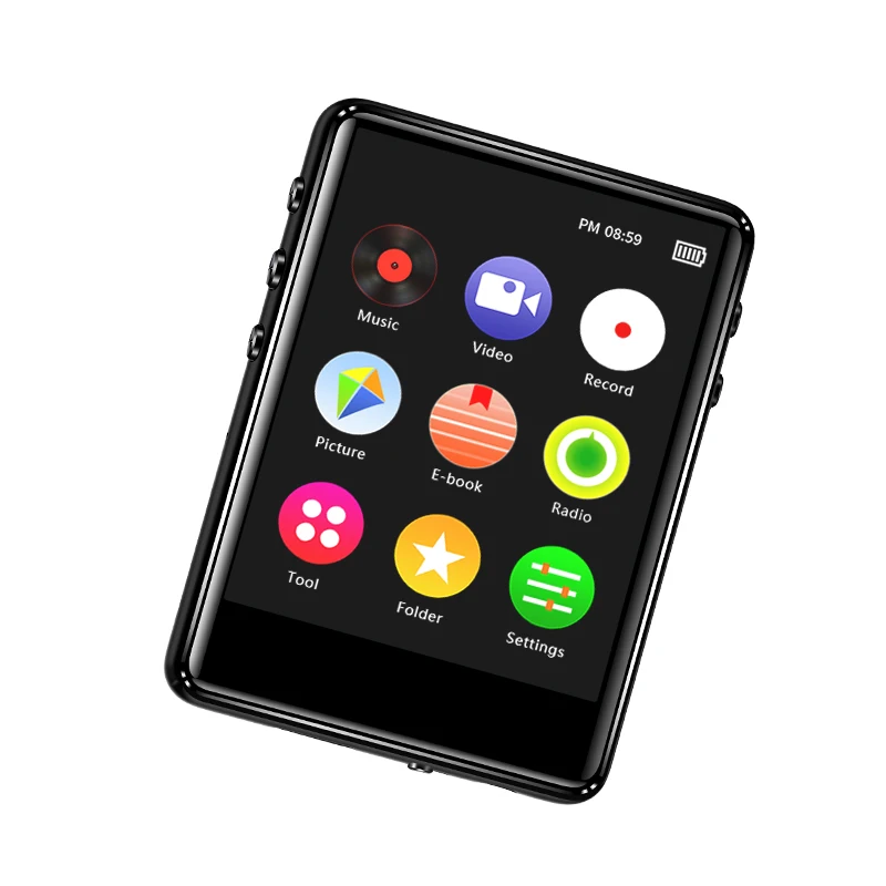 2.4inch full touch screen Bluetooth 5.0 mp4 player built-in speaker with e-book FM radio voice recorder video playback,mp4 player