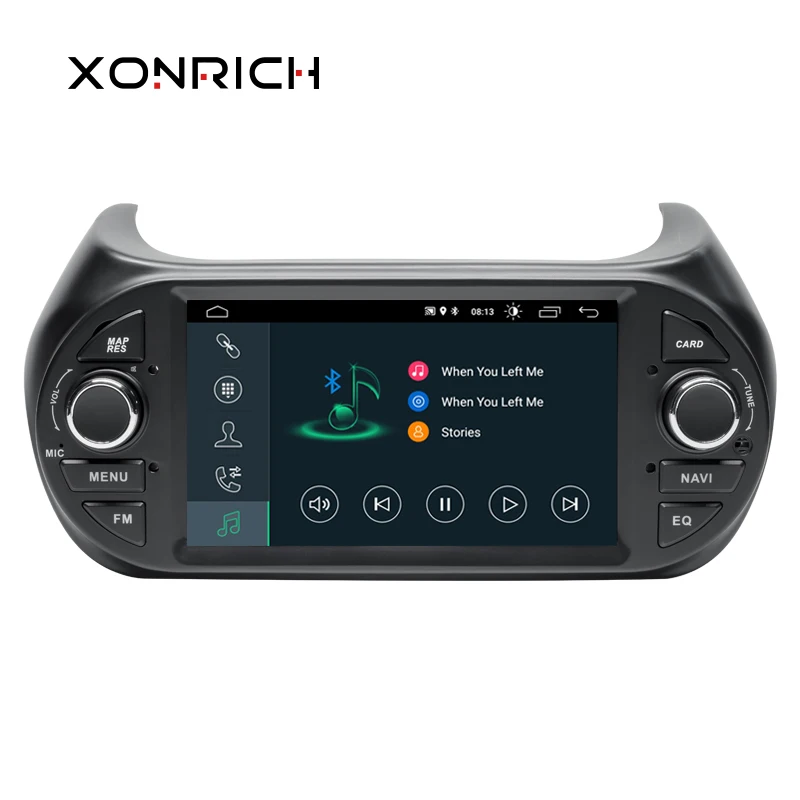 Четырехъядерный Android 9,0 1Din автомобильный DVD gps Navi для Fiat Fiorino Авторадио мультимедийный плеер USB DVR