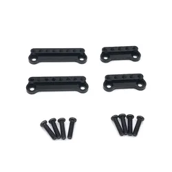 Support d'amortisseurs de choc en métal pour voiture, ensemble de quatre pièces de Modification, rouge, noir, argent, modèle MN D90 D91 D96 MN98 99S RC 