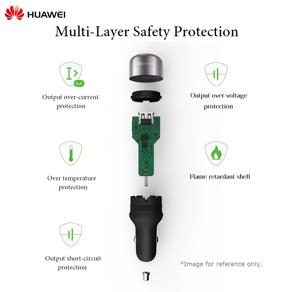 HUAWEI QuickCharge 18 Вт™Автомобильный Зарядное устройство 5-Слои защиты 9V 2A зарядное устройство с двойным USB A Порты и разъёмы Светодиодный индикатор для iPhone huawei