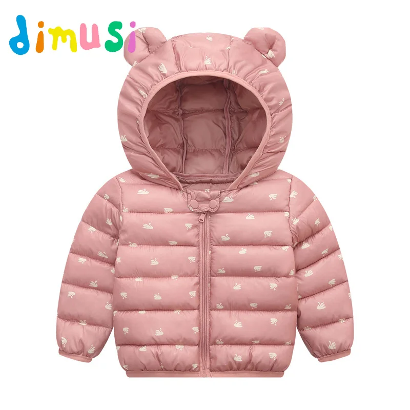  DIMUSI Autumn Winter Boys Jackets Fashion Cotton Thick Windbreaker Coats Baby Girls Casual Outwear 