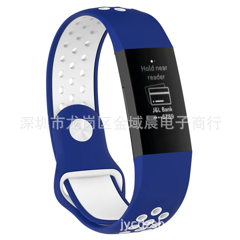 Подходит для Fitbit Charge 3 двойной цвет силикагель Смарт часы ремешок зарядка 3 двойной цвет силиконовый ремешок для часов