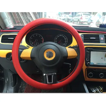 

Hot Car steering wheel cover Car accessories FOR punto audi q5 skoda superb 2 opel corsa d suzuki sv 650 renault espace 4
