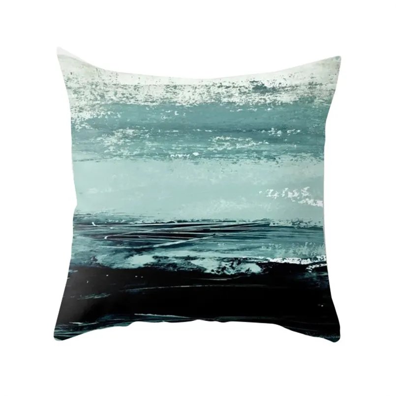 Oil painting hug pillowcase abstract geometric oil painting series ultra-short pillowcase breathable soft pillow naruto 30S17 (10)