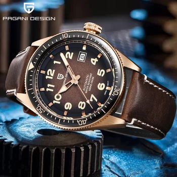 

PAGANI Design Mechanical Men's Watches Luxury Brand Leather Automatic Watch Business Calendar Waterproof Clock Relogio Masculino