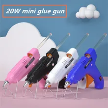 20w padrão europeu quente melt pistola de cola diy mini aquecimento elétrico ferramenta reparo temperatura industrial ferramenta mão do agregado familiar