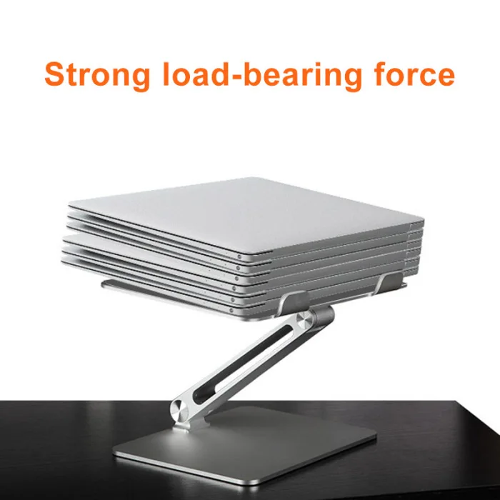 Universal Aluminum Alloy Laptop Holder Stand Foldable Adjustable Rack for Notebook Tablet ING-SHIPPING