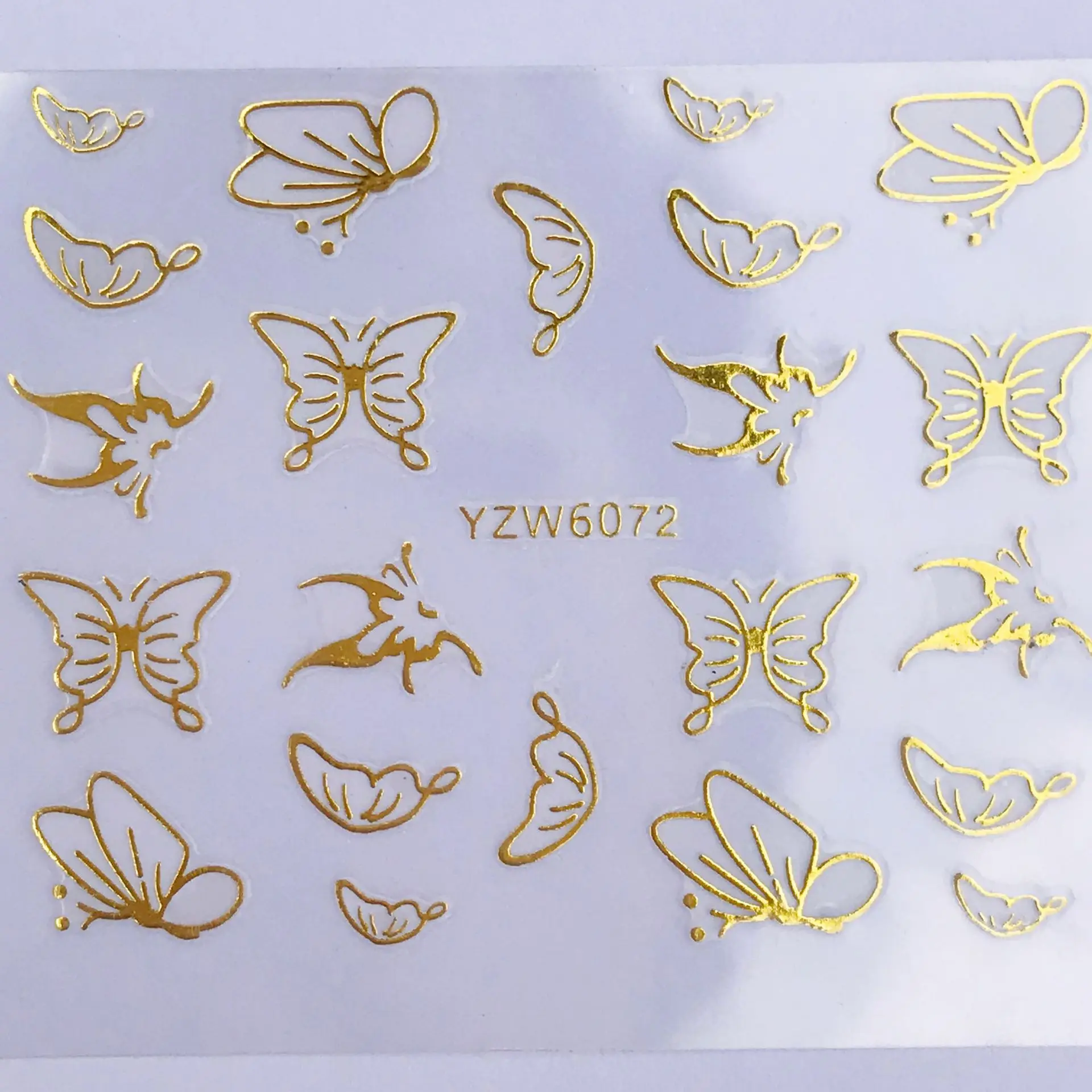 1 шт золотые серебряные рождественские дизайнерские наклейки для ногтей зимние снежные Цветочные слайдеры Водные Наклейки для ногтей Маникюрный Инструмент - Цвет: 6072