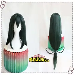 Новый Boku no Hero Academy Tsuyu Asui косплей парик мой герой Academy женские длинные зеленые синтетические волосы на Хэллоуин вечерние + парик Кепка