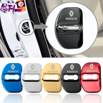 

4pcs Car-styling car Door lock cover case for Renault megane 2 megane 3 scenic laguna 2 Captur fluence Latitude CLIO car styling