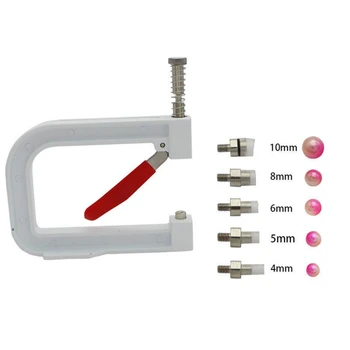 

Manual Pearl Bead Machine Tools DIY Hand Press Beads Rivet Fixing Tools Kit For DIY Crafts Repair Knitting Clothes