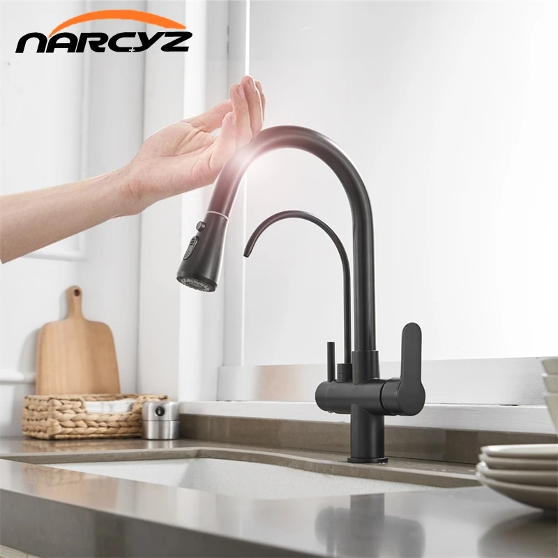 Touch Kitchen Tap Faucets Crane Sensor Kitchen Water Tap Three Ways Sink Mixer 