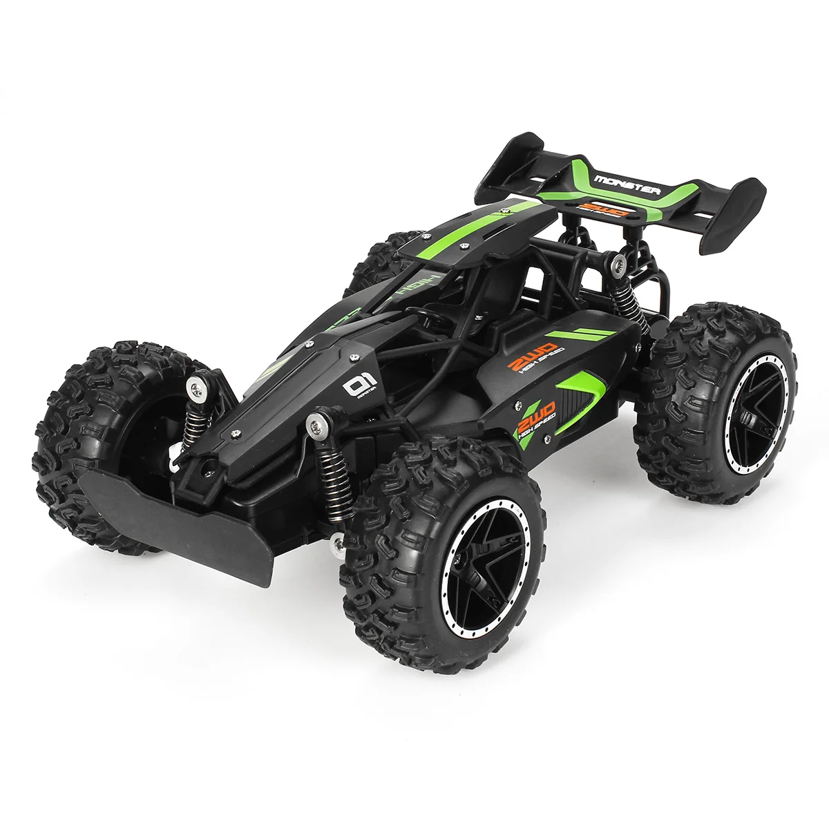 1:18 2,4 г 4WD двухмоторный альпинистский автомобиль RC внедорожный для грузовиков Модель игрушки имитация Подарочная игрушка для детей - Цвет: Зеленый