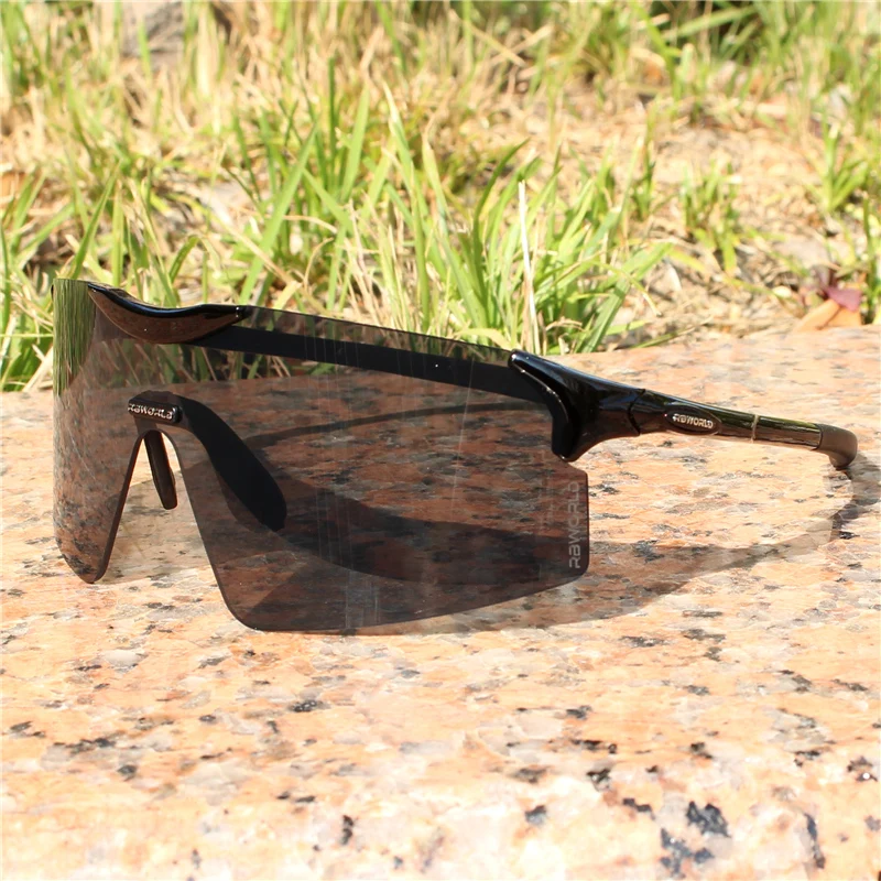 Полностью Красные линзы TR90 спортивные поляризованные очки для велоспорта