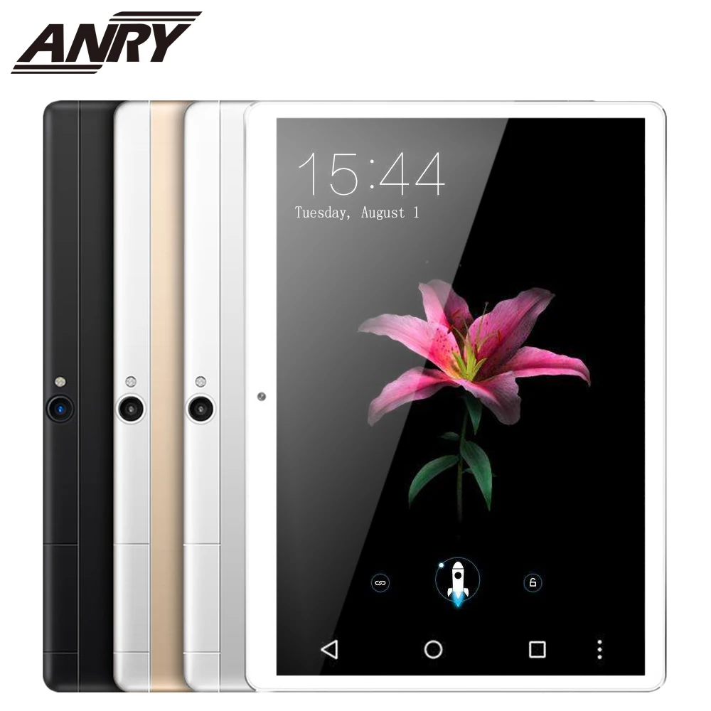 ANRY Android Tablets MTK8732 Octa Core 10.1 Inch Dual Sim Tablet PC Android 7.0 GPS Wifi 4G Phone Call Tablet Black/Gold/Silver