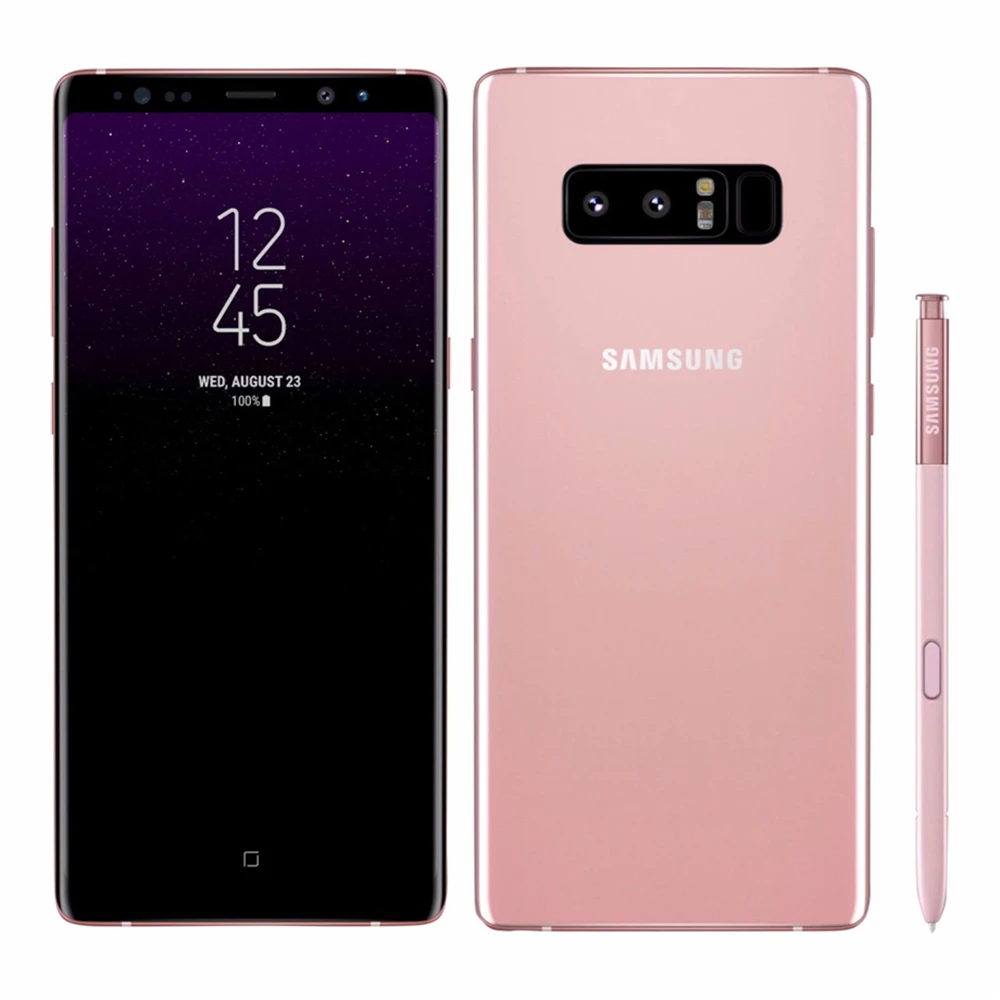 Samsung Galaxy Note8 Duos N950FD Note 8, разблокированный телефон 4G LTE, четыре ядра, 6,3 дюймов, две sim-карты, 12 МП, 6 ГБ и 64 ГБ, отпечаток пальца