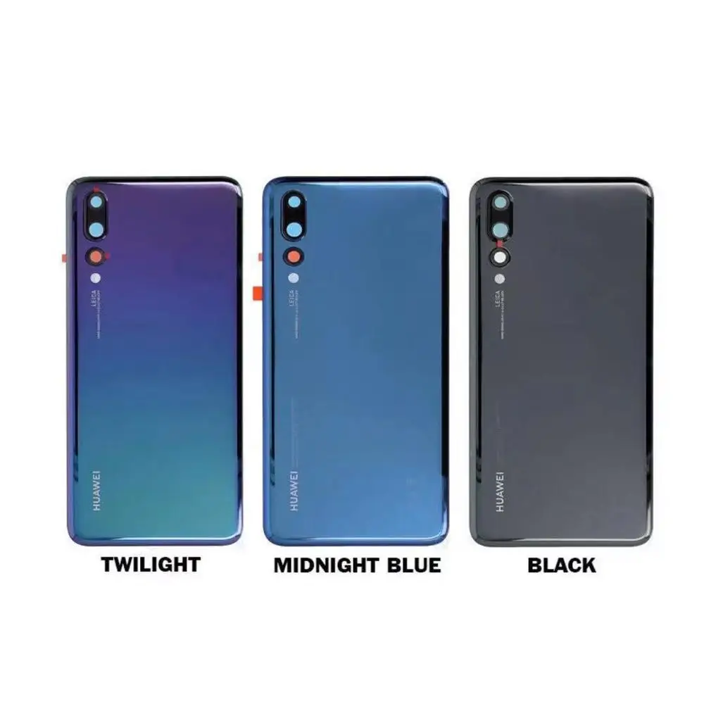 P20 Pro Задняя стеклянная крышка батареи Задняя Дверь Корпус чехол панель для P20 Pro Задняя стеклянная крышка с объективом камеры