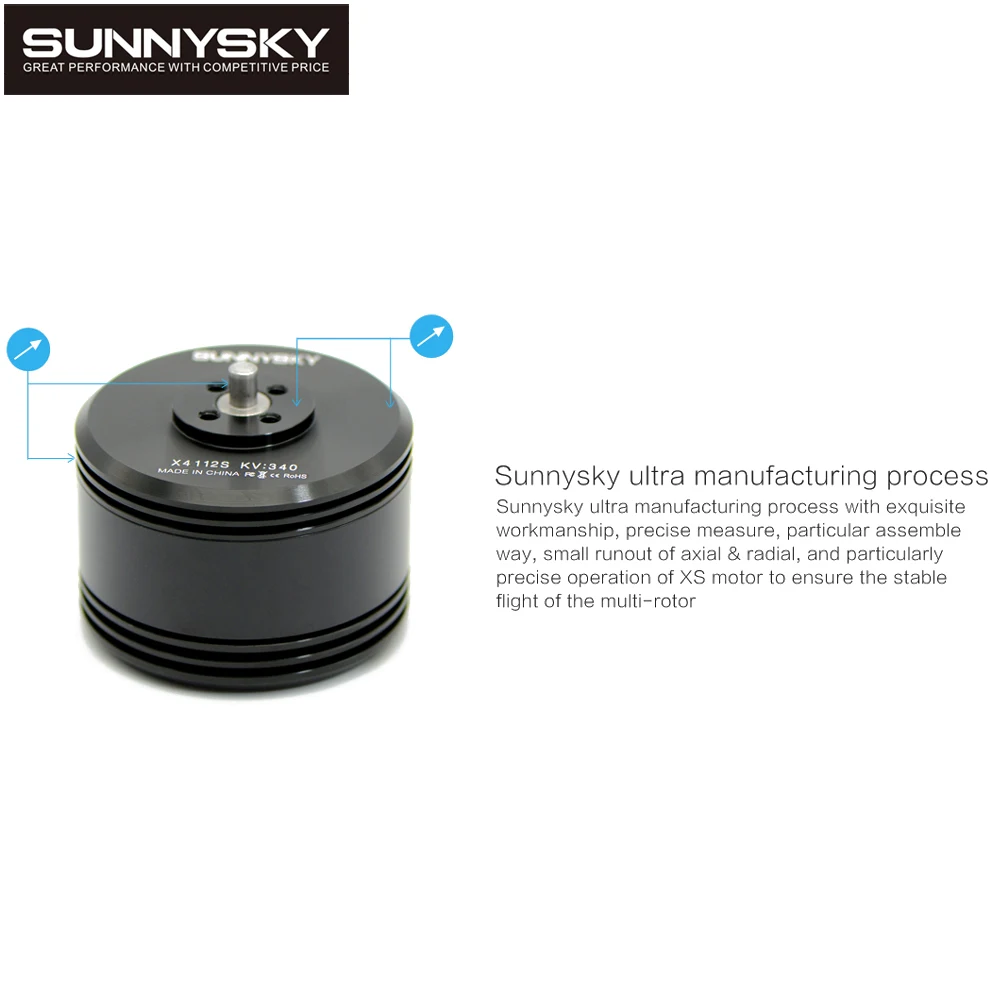 4 шт./лот RC Мотор Sunnysky X4112S 340KV/450KV Outrunner бесщеточный двигатель для многороторного самолета многоосевой двигатель