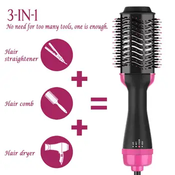 

One Step Hair Dryer and Volumizer Hair Dryer Salon Hot Air Paddle Styling Brush Negative Ion Generator Hair Straightener at Home