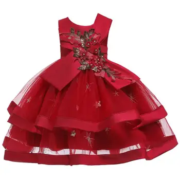 

New 2020 Princess Little Girls Summer Dresses Girl Snow Dress Clothing Baby Kids Beauty and the Beast Clothes