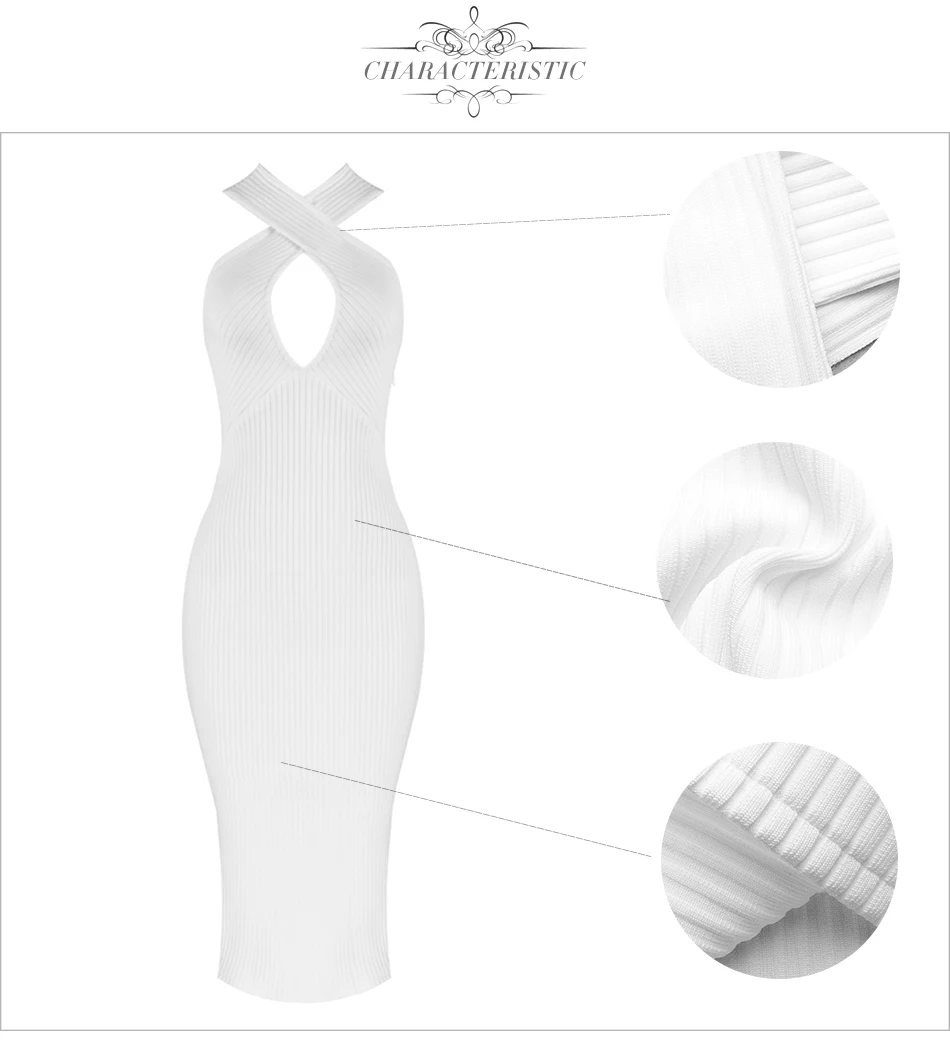 Adyce новое летнее облегающее Белое Женское Бандажное платье сексуальное без рукавов Клубное платье вечернее платье в стиле знаменитостей Vestidos
