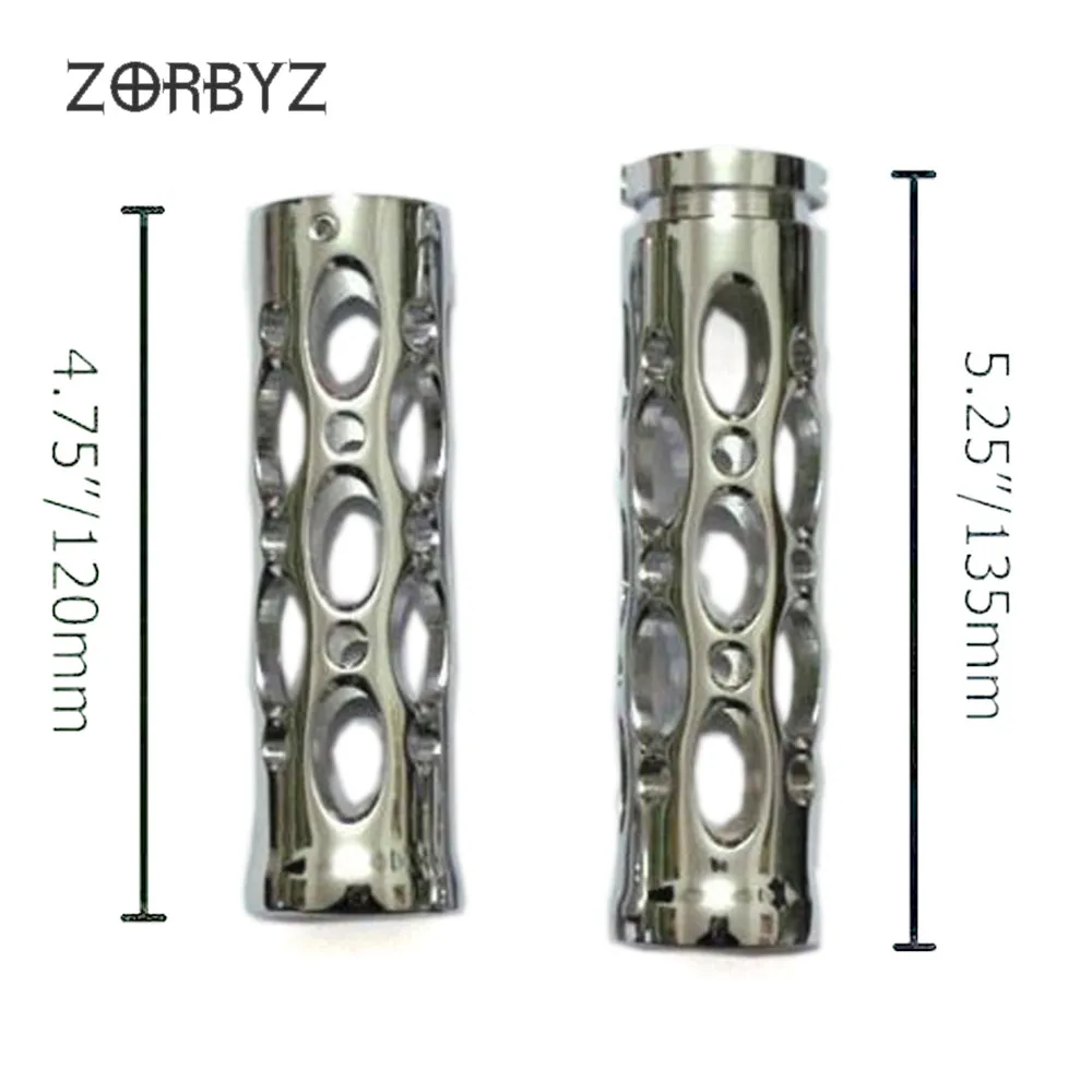 ZORBYZ " дюймов 25 мм хромированная полая Заготовка алюминиевый руль ручные ручки рукоятки подходит для Yamaha Harley Honda Kawasaki
