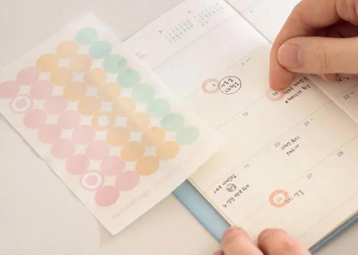 Pure Pocket Agenda Slim Handy Scheduler 144P Cool Business Fashion Planner Monthly Plan+Line Note